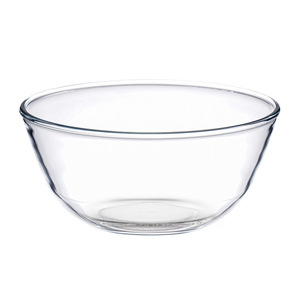 Ciotola in <span class=keywords><strong>Vetro</strong></span> Trasparente Grande e Liscia per Casa e Caffè, Ideale per Frutta, Insalata, Uso Quotidiano e Decorazione Tavola - Product Image 1
