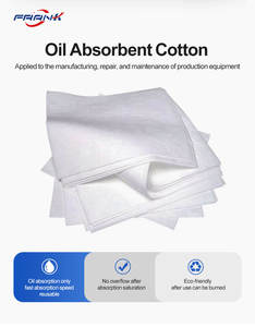 吸油シート吸収速度速い吸油シート吸収性ホワイト再利用可能オーバーフロー吸収後飽和油吸収性シート - Product Image 3