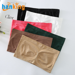 Ehanking, Sujetador bandeau antideslizante sin tirantes para mujer, sujetador cómodo sin costuras sólido de alta elasticidad para todos los días, sujetador invisible, top de tubo - Product Image 4