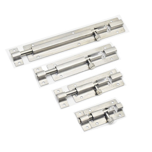 Loquet de porte en acier inoxydable Hanweisong 100mm 150mm 200mm 300mm, montage en surface, antivol, quincaillerie de serrure de porte de salle de bain - Product Image 1