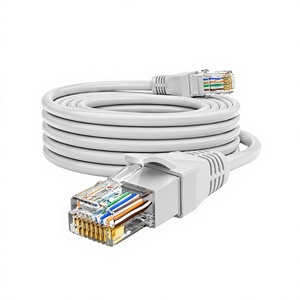 Câble <span class=keywords><strong>Ethernet</strong></span> <span class=keywords><strong>Catégorie</strong></span> 5 Super, Vente en Gros Usine, <span class=keywords><strong>8</strong></span> Conducteurs, Paire Torsadée, Cuivre-Aluminium, 1/2/3/50 Mètres - Product Image 1