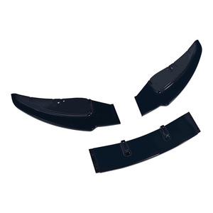 Splitter avant BMW 3 sections noir brillant ABS pour E81 2009-2011 - Product Image 2