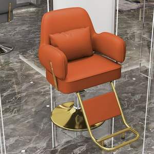 Fauteuil de Barbier Ergonomique Inclinable avec Pompe Hydraulique, Repose-Pieds Réglable, Rotation à 360°, en Similicuir Durable pour Salon - Product Image 3