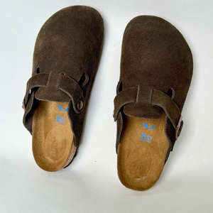 Chanclas de verano personalizadas Birkenstocks para hombres y mujeres, <span class=keywords><strong>sandalias</strong></span> con zuecos Tock con suela de cuero de gamuza y Tpu, deslizador de playa para exteriores - Product Image 6