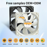 YCCFAN 80mm refroidisseur de processeur ventilateur axial YDH8025B12F 4600 tr/min roulement à billes haut débit d'air 4pin 12v lame en plastique 80x80x25mm