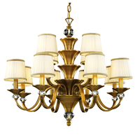 Lustre LED de luxe en laiton VH de haute qualité, grandes tailles moyennes, éclairage intérieur suspendu pour la maison, le bureau, le café et le salon.
