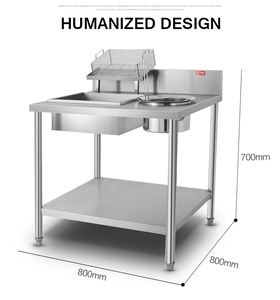 Vendita calda Grazia <span class=keywords><strong>da</strong></span> <span class=keywords><strong>cucina</strong></span> prezzo di <span class=keywords><strong>fabbrica</strong></span> di alta qualità In Acciaio Inox Tavolo di Lavoro Commerciale Impanatura Tavolo - Product Image 5