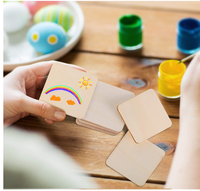 Tranches de bois naturelles non peintes, pièces, panneau de peinture en bois naturel pour enfants, découpé au Laser, dessous de verre, ornement de noël