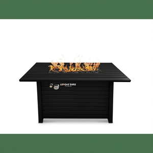 Table de foyer extérieur Bochfears 25 H x 42 L en acier, au propane, décoration de jardin moderne - Product Image 1