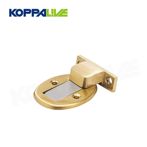 Arrêt de porte noir au sol de luxe Koppalive Arrêt de porte <span class=keywords><strong>magnétique</strong></span> invisible en laiton pour hôtel - Product Image 4