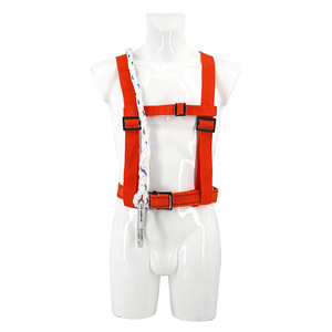 เข็มขัดนิรภัยแบบมีพนักพิงหลังสองชั้น Zhongyu ทำจากโพลีเอสเตอร์ ปรับความยาวได้ หัวเข็มขัดแบบลิ้น 2 ห่วงรูปตัว D สำหรับป้องกันการตก - Product Image 4