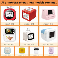Mini-imprimante IA à activation vocale, imprimante thermique instantanée sans encre, imprimante thermique portable sans fil IA, cadeau DIY, imprimante portable