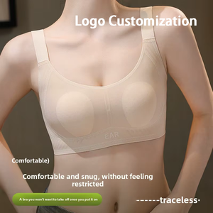 Sujetador invisible sin costuras personalizable para mujer, minimiza el busto <span class=keywords><strong>grande</strong></span>, copas tipo orejas <span class=keywords><strong>de</strong></span> conejo, evita la apariencia abultada, ultrafino y transpirable - Product Image 1