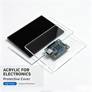 Plaque en acrylique PMMA transparente, panneau de protection électronique isolant, plaque de verre de protection, découpe sur mesure pour boîtier de module de capteur - Product Image 2