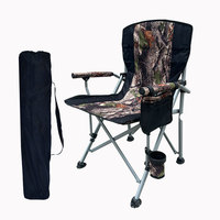 Chaise de pêche en métal portable de marque privée personnalisée sac de rangement avec accoudoir porte-gobelet chaise de plage pliante pour camping-pour parc et hôtel