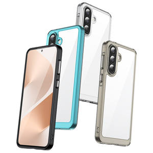 Coque de téléphone en acrylique transparente antichoc colorée à livraison rapide pour Galaxy A57 5G - Product Image 2