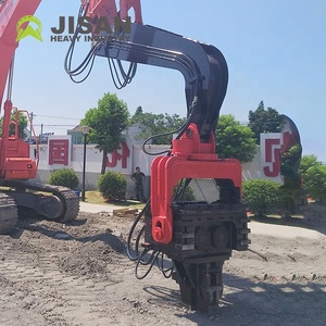 Marteau vibrant monté sur excavatrice <span class=keywords><strong>de</strong></span> marque JISAN pour pieux en acier - Product Image 3