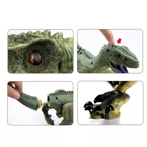 <span class=keywords><strong>Robot</strong></span> inteligente con <span class=keywords><strong>control</strong></span> remoto por infrarrojos, juguete de dinosaurio para niños, Velociraptor con luz simulada y material metálico de sonido - Product Image 6