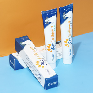Dentifrice pour animaux de compagnie saveur bœuf et vanille 75g pour le nettoyage des dents des chiens, usage domestique - Product Image 3