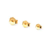 Vente en gros de bouchons d'oreille en argent Sterling S925 prune boucles d'oreilles nues clous boucle bloquant les bouchons d'oreille accessoires de boucle d'oreille