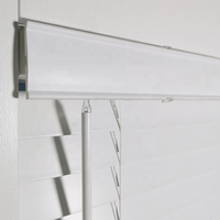 JSL Wholesales – Stores en Faux Bois Sans Fil de 2 Pouces, Couleur Blanche, à Prix Réduit