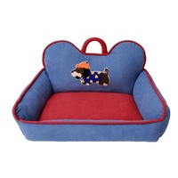 Canapé pour chat confortable et mignon, lit pour chien et chat en velours côtelé, lit douillet pour chat