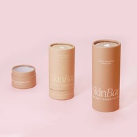 Tube Cylindrique en Papier Recyclé Couché Imprimé sur Mesure avec Laminage Mat pour Cosmétiques, Vernis à Ongles, Huiles Essentielles, Parfums - Conception Personnalisée