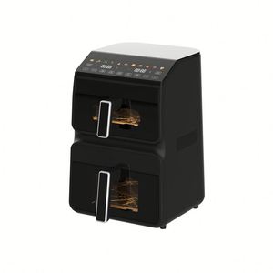 Friteuse à air numérique intelligente à double panier 4,5L+6,5L 3000W avec fonction rôtissage pour usage hôtelier, garantie 1 an - Product Image 2