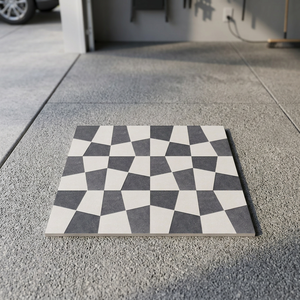 Heavy Duty Outdoor Porcelain Parking Tiles 400x400mm Rustic Green Glossy Matte Finish 12mm Thickness - Product Image 6