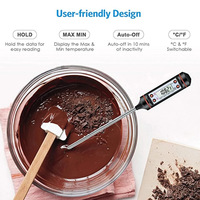 Accessoires Électroniques Ménagers pour Aliments avec Sonde Numérique Étanche – Thermomètre de Cuisine pour Café et Lait