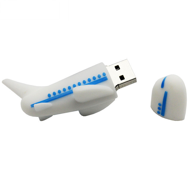 PVC Memory Stick Submarine Shape USB Flash Drive Custom Logo 8GB 16GB 32GB 64GB Cartoon Model Pendrive for Promotional Gift