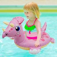 Bouée de natation gonflable en PVC écologique en forme de dinosaure de dessin animé, logo personnalisé pour femmes, pliable, portable, utilisation en piscine ou en mer, sécurisée