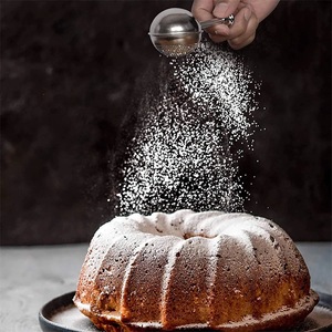 304 Stainless Steel Spring-operated Handle Powdered Sugar Shaker <b>Duster</b> Flour Dispenser Shaker for Sugar Flour and Spices - Product Image 3