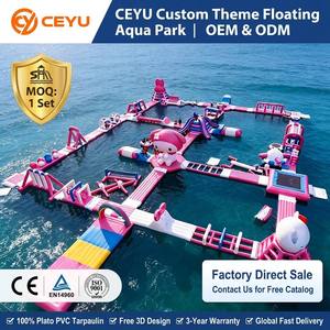 Ceyu <span class=keywords><strong>Parc</strong></span> aquatique gonflable géant commercial avec parcours d'obstacles <span class=keywords><strong>et</strong></span> toboggan aquatique flottant pour <span class=keywords><strong>lac</strong></span>, équipement de jeu pour <span class=keywords><strong>parc</strong></span> - Product Image 2