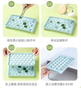 กล่องเก็บน้ำแข็งทำน้ำแข็งทรงสี่เหลี่ยมทำน้ำแข็งเครื่องดื่มไวน์แดงทำน้ำแข็งเกรดอาหารอุปกรณ์ในครัว - Product Image 5