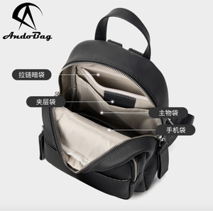 AndoBag Genuine Cow Leather Fashion <b>Backpacks</b> for <b>Women</b> Travel Versatile <b>Large</b> Capacity Commuter Casual Shoulder Bag QSL3022 - Product Image 5