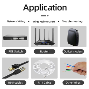 เครื่องติดตามสายไฟ,เครื่องทดสอบสายมัลติฟังก์ชัน Rj11/ Rj45เครื่องทดสอบสายเคเบิลเครือข่ายเครื่องตรวจจับตัวค้นหาสายไฟฟ้า - Product Image 5