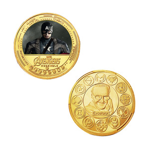 5 Monedas de Oro con Temática de Películas de Marvel, Doble Cara, Bañadas en Oro, Proceso de Fundición a Presión, Colección Conmemorativa - Product Image 2