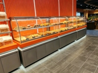 Fabriek die glazen taartvitrines en professionele broodvitrines met LED-verlichting levert