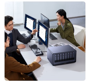 DXP6800 Pro เครื่อง NAS แบบตั้งโต๊ะ 6 ช่องใส่ฮาร์ดดิสก์, ซีพียู I5 1235u 10-Core, แรม 8GB DDR5, SSD 128G, 2 พอร์ต 10GbE, 2 ช่องเสียบ M.2 NVMe, รองรับ 8K Storag Network St - Product Image 6