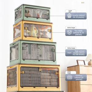 <span class=keywords><strong>Caja</strong></span> de Almacenamiento Plegable de Plástico PP con Tapa, Organizador Plegable de Gran Capacidad, Contenedor de Camping Apilable con Ruedas - Product Image 3