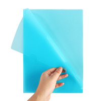 Remplisseur Transparent en L pour documents, pochette de documents A4 PP en plastique, dossier de fichiers transparents