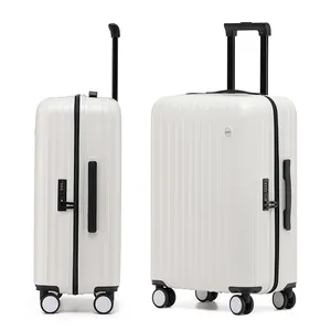 Biểu tượng tùy chỉnh New im lặng bánh xe du lịch hành lý Hardshell Trọng lượng nhẹ zippered hành lý