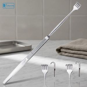 เครื่องมือผ่าตัดแบบใช้มือ รุ่น Six Flowers/OEM Surgical Steel Rake Retractor สำหรับการผ่าตัดทั่วไป ระดับ Class I ได้รับการรับรองมาตรฐาน CE รุ่น F8-081 รับประกัน 2 ปี - Product Image 2