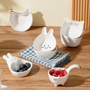 Nouveau japonais Ins en céramique Totoro assiette à tremper assiette à Sauce plats à sauce assiette en céramique - Product Image 4