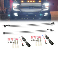 Greenshuo 12V calandre avant insérer barre lumineuse LED 37 pouces aluminium DRL Led calandre lumière pour Chevy Ford GM Silverado