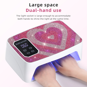 Lámpara de Curado UV LED Profesional de Alta Calidad con <span class=keywords><strong>90</strong></span> LED, 2 en 1, para Manicura, Secador de Esmalte de Uñas en Gel, 380W - Product Image 1