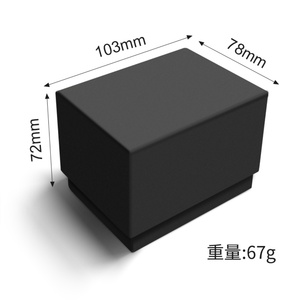OEM <b>Black</b> Paper Watch <b>Box</b> Square Paper Original Watch Gift <b>Box</b> Customizable Logo Watch Packaging <b>Box</b> - Product Image 3
