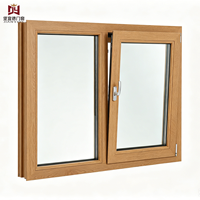 Ventanas Abatibles de PVC con Doble Acristalamiento, Diseño Moderno Chino, para Cocina y Escuela, Resistentes al Viento y al Sonido