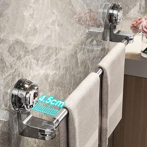 Nouvelle tendance salle de bain mural porte-serviettes en <span class=keywords><strong>plastique</strong></span> amovible télescopique porte-serviettes ménage serviette étagère de rangement avec ventouse - Product Image 3